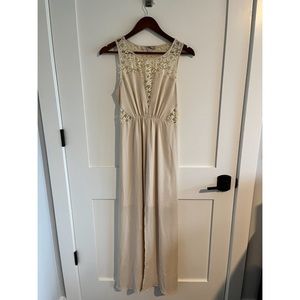 Long beige dress